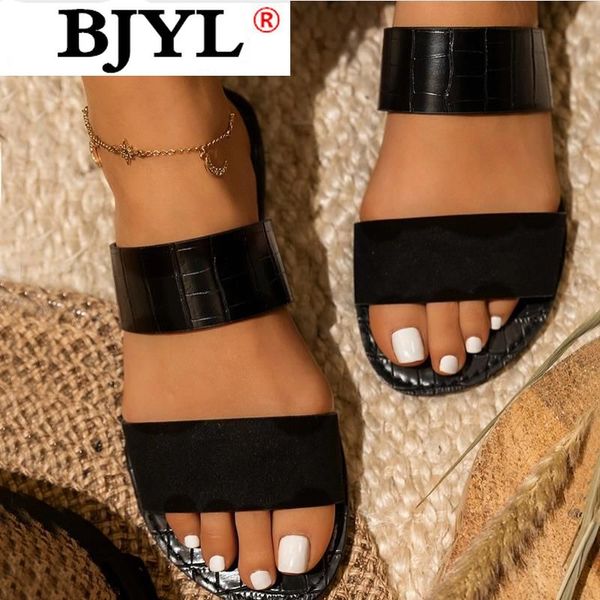 

women flip sandals slippers home leisure wild flip flop women 2020 outdoor beach slippers flat non-slip durable sandals slides, Black