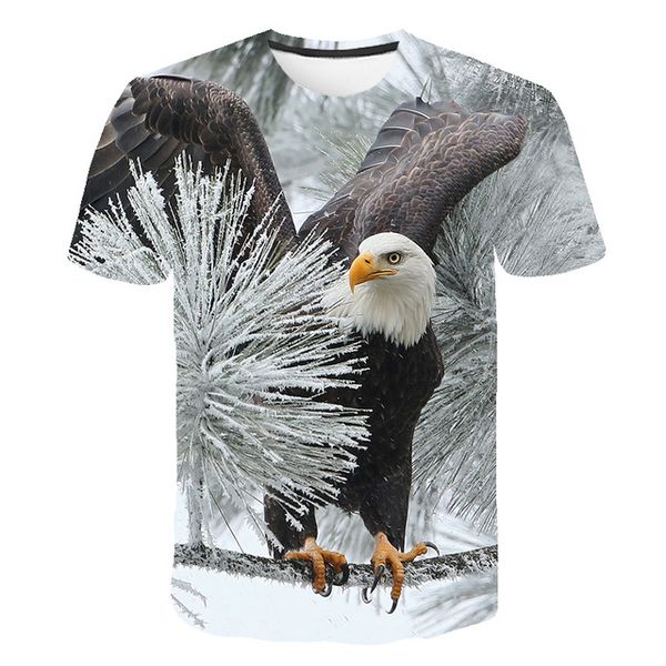 

sale new eagle 3d cute printed popular breathable 3d print shirts plus size hippie oversized men clothing
