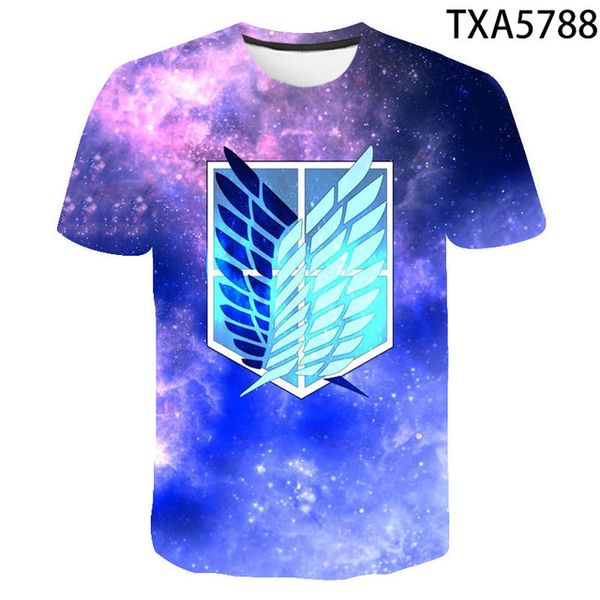 

new attack on titan 3d comfortable trend high-quality 3d print shirts hentai anime plus size men clothing