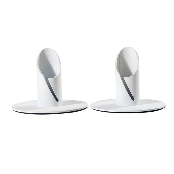

2pcs oblique incision candle holder iron art stable home decor solid rustproof