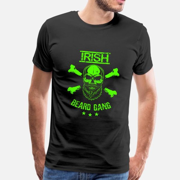 

irish irish beard gang shirt t shirt men printing short sleeve round collar cool fitness fashion summer style trend shirt