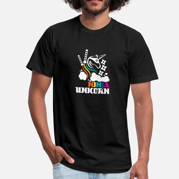 

unicorn ninja тенниска мужчины персонализированные с коротким рукавом s-xxxl одежды anti-wrinkle комфортное лето стиль фотографии рубашка