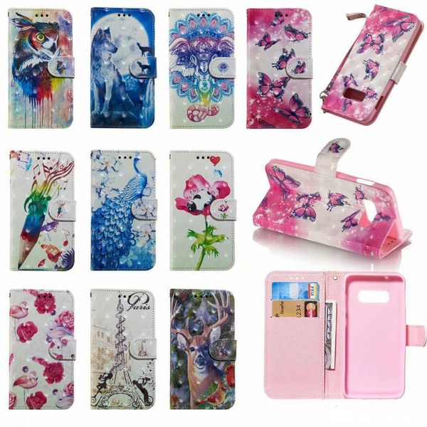 

3d wolf case for samsung galaxt s10 lite stand leather cases s9 plus s8 plus s7 edge j4 plus j6plus 2018 wallet cover