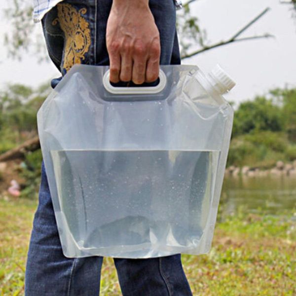 

portable folding drinking water container storage lifting bag for camping hiking survival hydration storage