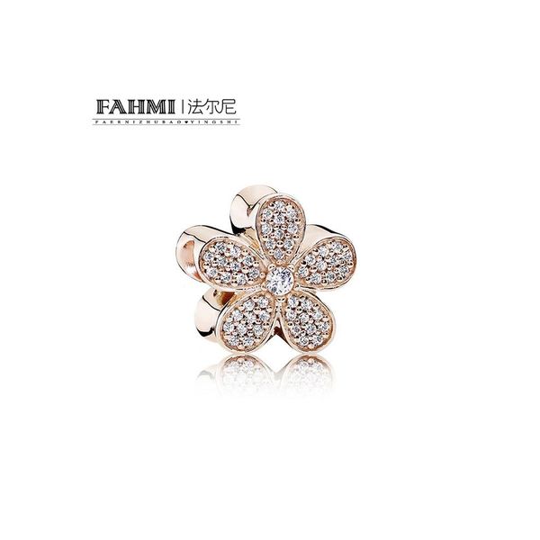

fahmi 100% 925 sterling silver 1:1 original 781480cz authentic temperament fashion glamour retro bead wedding women jewelry, Black