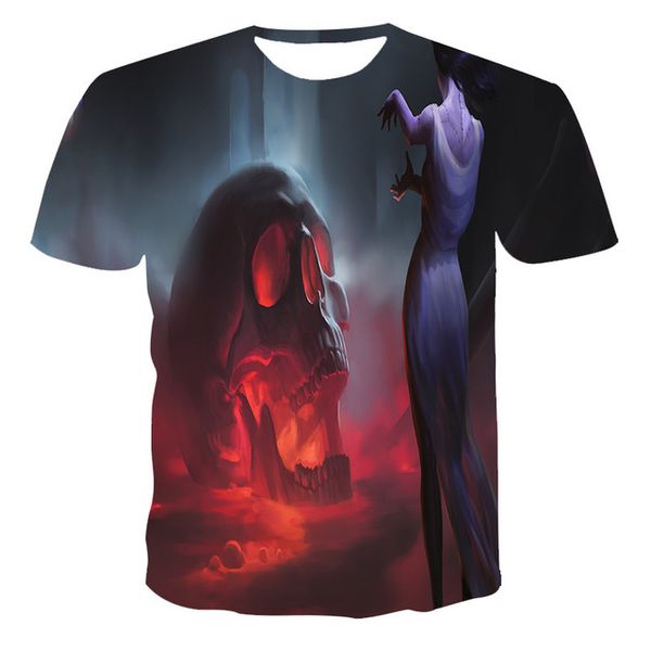 

new creativity skull print the 3d print shirts aesthetic humor hentai men clothing