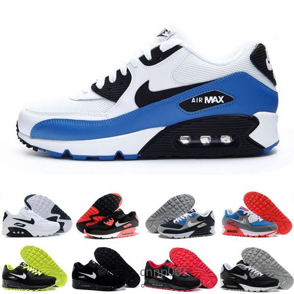 

mens shoes classic men and woman shoes black red white trainer air90 cushion surface breathable casual shoes 36-45 ghty75
