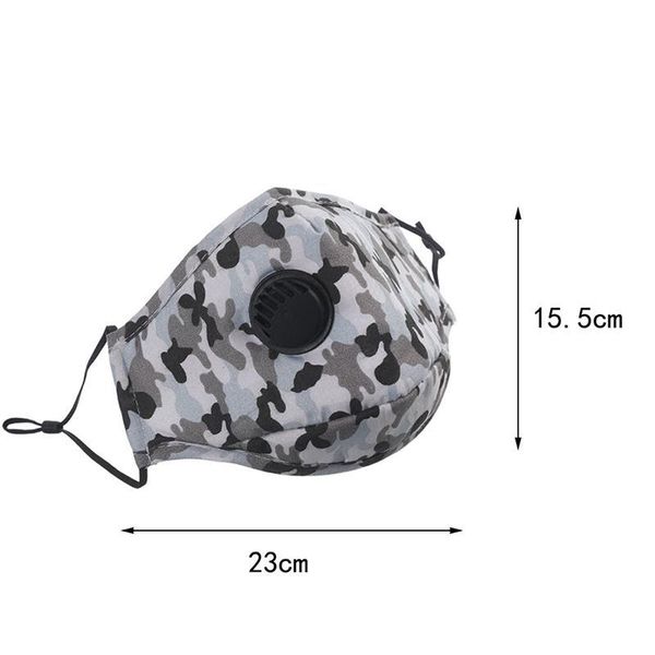 

рот ушной защитные маски для лица дизайнерские многоразовые маски регулируется с помощью маски против anti-пыли клапан камуфляж пыли дыхател