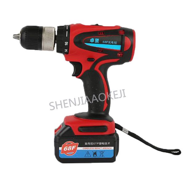 

68f13a high power hand drill lithium battery 6000mah rechargeable hand drill multifunctional drilling torque power tools