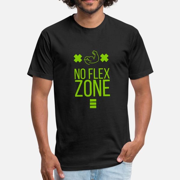 

no flex zone t shirt men design short sleeve o-neck cool gift funny casual spring trend shirt