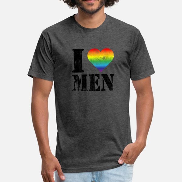 

i love men lgbtq pride month gay lesbian t shirt men designs tee shirt size s-3xl pattern fitness humor summer cool shirt