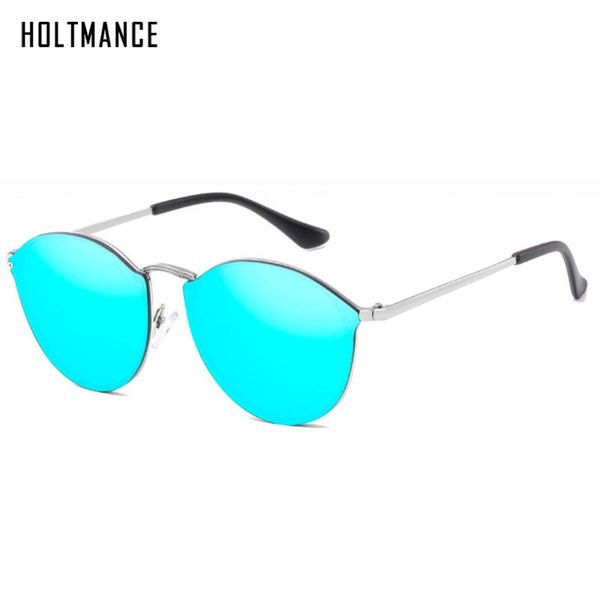 

new luxury round men sunglasses women driving sun glasses fashion metal frame trendy color coating shades uv400, White;black
