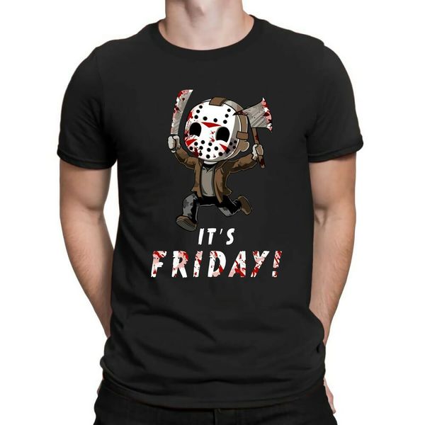 

jason voorhees it's friday funny men's t-shirt friday the 13th horror movie 2019 summer brand cotton men print fitness t-shirt