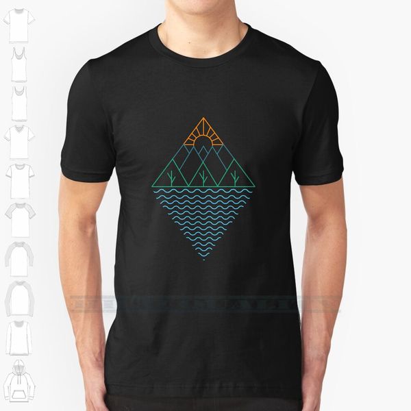 

minimalist landscape custom design print for men women cotton new cool tee t shirt big size 6xl landscape minimalist