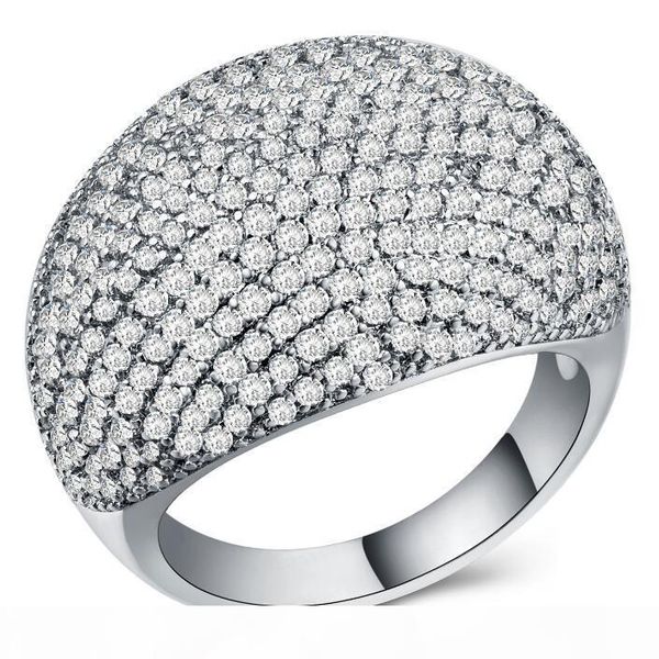

famous designer brand couple wedding rings band rings for luxury starry ring full of zircon copper gold-plated silver fashion jewelry ring