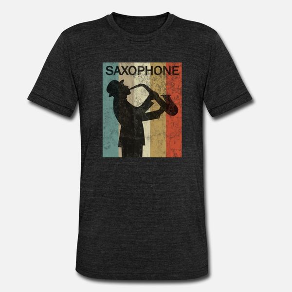 

saxophone sax vintage retro style grunge t shirt men personalized tee shirt size s-3xl standard cute basic spring letter shirt