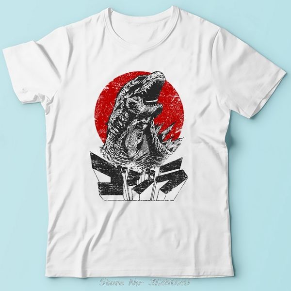 

japan anime the king of all kaiju funny t shirt men brand new white short sleeve casual cotton cool tshirt tees