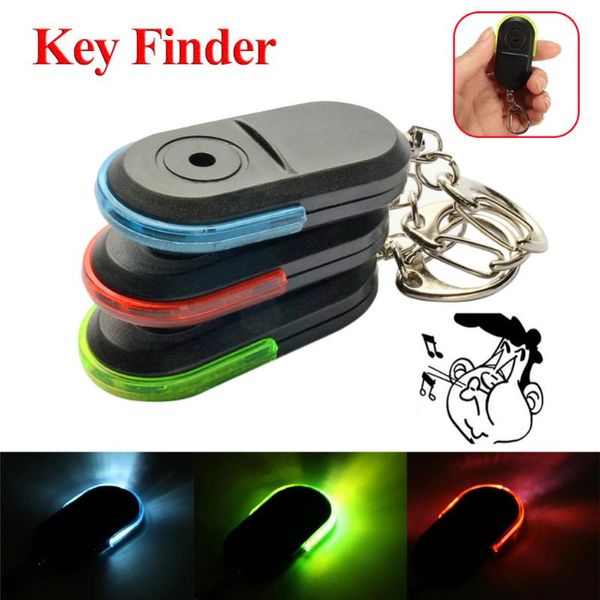 

portable mini anti-lost whistle key finder flashing beeping shout remote key anti-lost finder led light anti lost gps