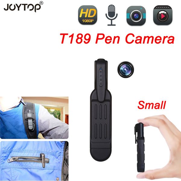 

mini cameras t189 camera full hd 1080p secret wearable small pen dvr digital dv espia support 32gb card