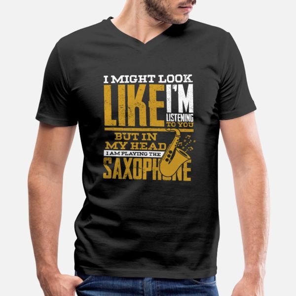 

saxophone t shirt men design tee shirt o neck costume graphic humor summer style unique shirt