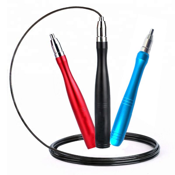 

fitness jump rope adjustable & self-locking aluminum skipping ropes