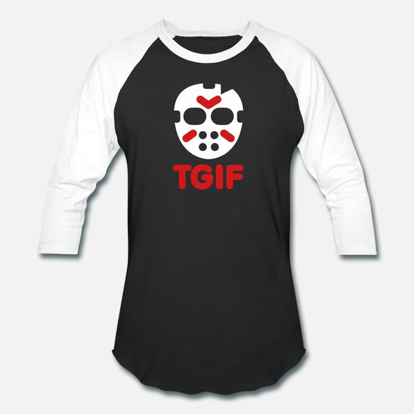 

tgif thank god it s friday the 13th halloween t shirt men printed 100% cotton s-xxxl pattern graphic building spring natural shirt