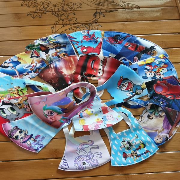 

tapaboca children fashion mouth face mask 10pcs 4-12years kids face mask character cartoon facecover face mouth nose protection jnphg, Black