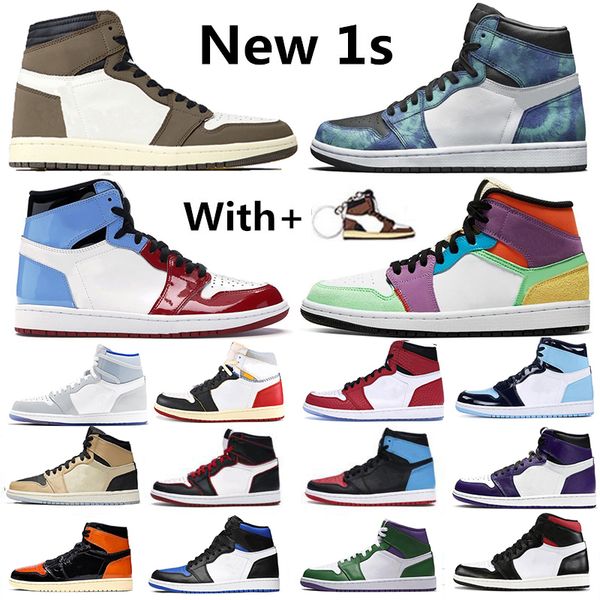 

discount racer blue tie dye 1 1s travis scotts basketball shoes fearless court purple bred toe chicago unc women mens trainers sneakers