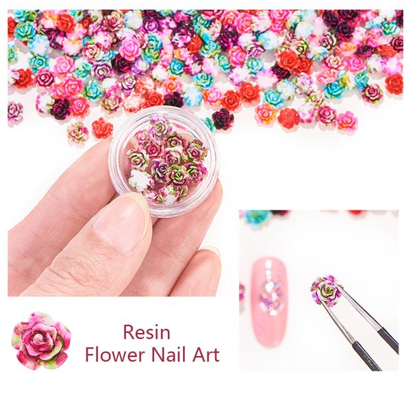 

1 pcs dried flowers nail art decorations colorful dry flower 3d natural floral petal diy sticker stickers uv gel manicure decals