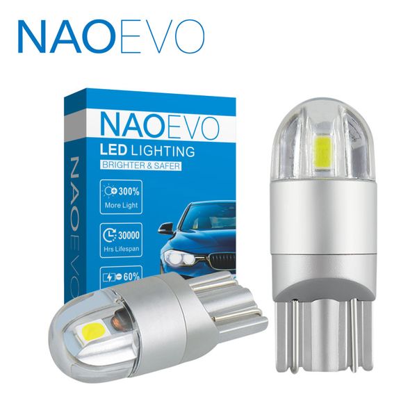 

naoevo t10 led w5w 3030 12v car led light white 5w5 wy5w motorcycle accessories 168 194 amber red clearance lights reading lamp