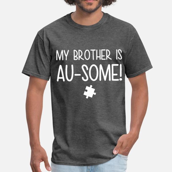 

мой брат au некоторый аутизм awarenes siblings bro тенниски мужчина создать шею хлопок одежду anti-wrinkle повседневной весна осень outfit