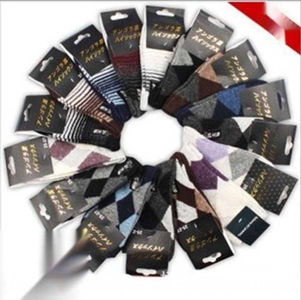 

зимний кролик шерсти теплый средний взрослый утолщенной теплый середине трубки случайные мужские носки мужские носки wojwt, Black