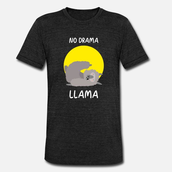 

no drama lama yoga lama gift t shirt men design 100% cotton s-xxxl vintage crazy fashion spring normal shirt