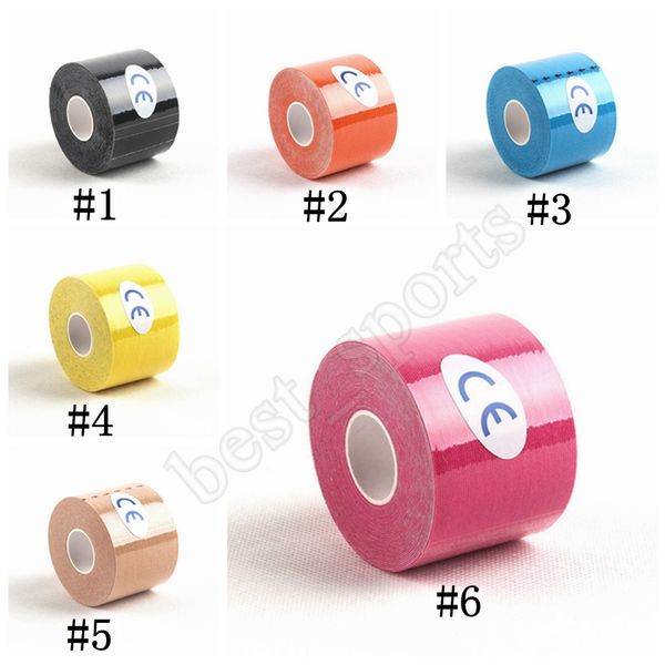 

kinesiology tape roll cotton elastic adhesive muscle bandage strain injury support neuromuscular sport protective tape ljjz674, Black;gray