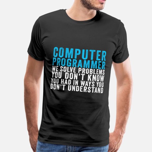 

programmer funny gift idea t shirt men famous 100% cotton plus size 3xl original famous fashion summer style cool shirt