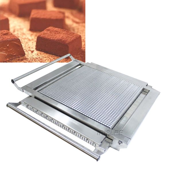 

selling double arm manual chocolate cutter/cheese cake guitar dicing machine/small square chocolate cutting equipment
