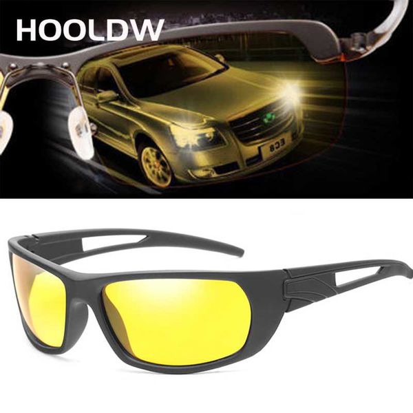 

hooldw men's polarized sunglasses women night vision glasses night driving anti-glare goggles sun glasses uv400 eyewear oculos, White;black