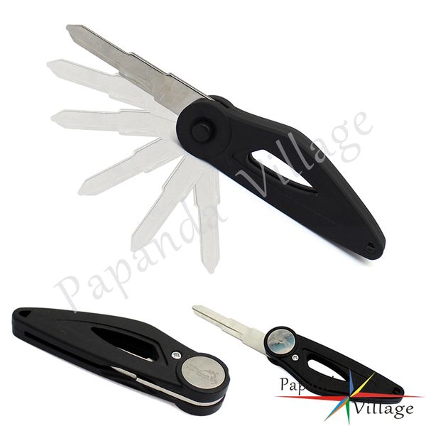 

motorcycle steel blank blade key right & left slot scooter uncut folding flip key universal motorbike accessories foldable keys