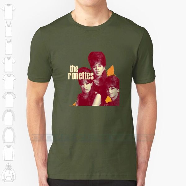 

ronettes настраиваемый дизайн печати для мужчин женщины хлопок new cool тройника рубашки большого размера 6xl the ronettes oldies music