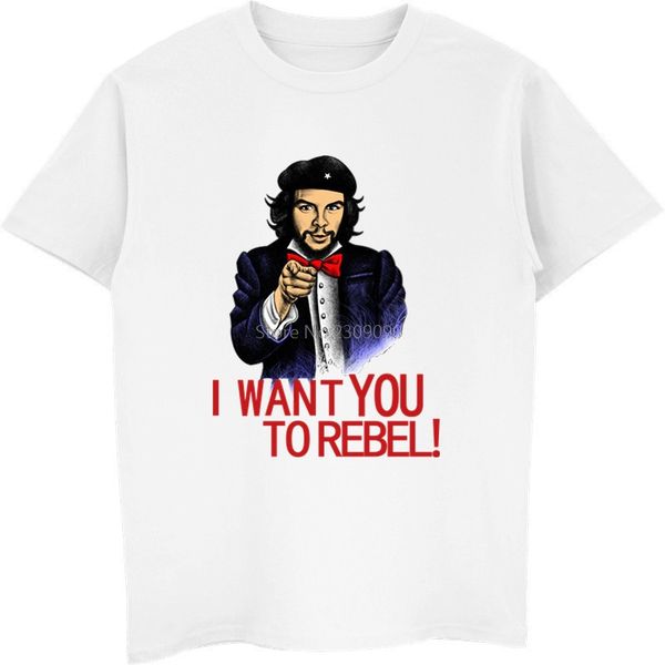 

new che guevara t-shirt quote retro political cuba revolution rebel tshirt men's cotton shirt hip hop tees harajuku