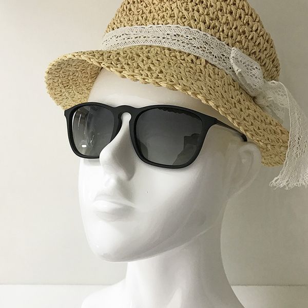 

2020 new arriving women sunglasses fashion eyewear men chris glasses 4187 black matte frame 54mm 145, White;black