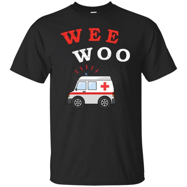

wee woo ambulance amr funny ems emt paramedic men's t-shirt short sleeve new 2020 funny print t shirt men brand clothing