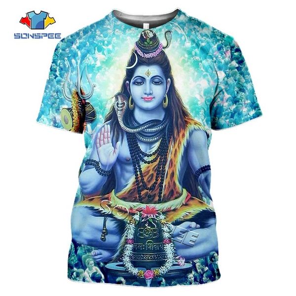 

summer men clothing 3d lord shiva print 3d print shirts aesthetic funny anime men clothing