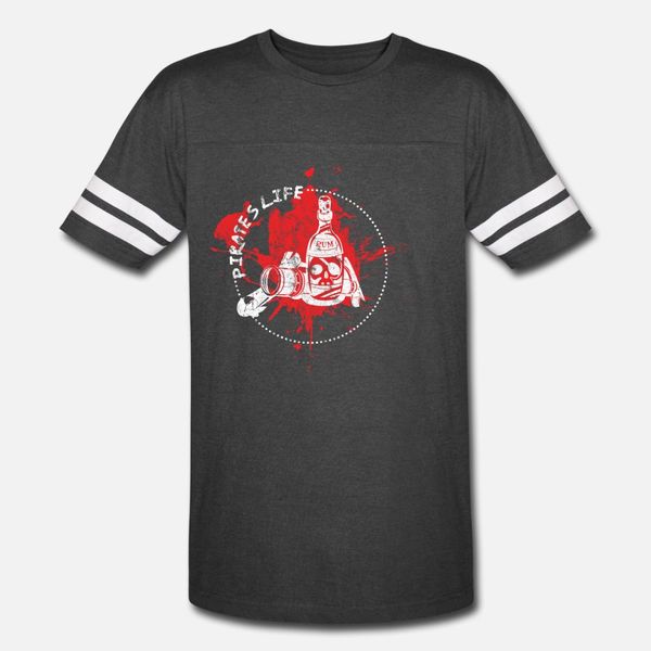 

alcohol pirate t shirt men customize tee shirt round collar normal interesting authentic summer style pattern shirt