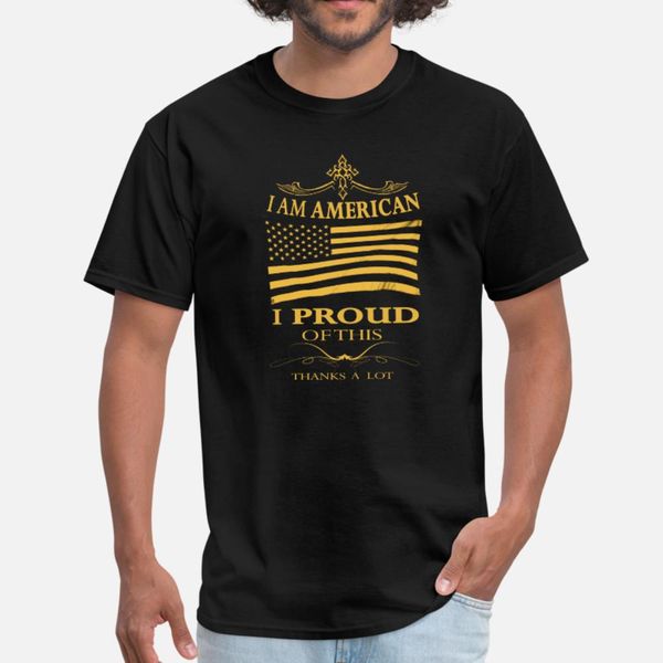 

american i'm proud of being an american t shirt men printing cotton plus size 3xl letter fitness building summer style leisure shirt