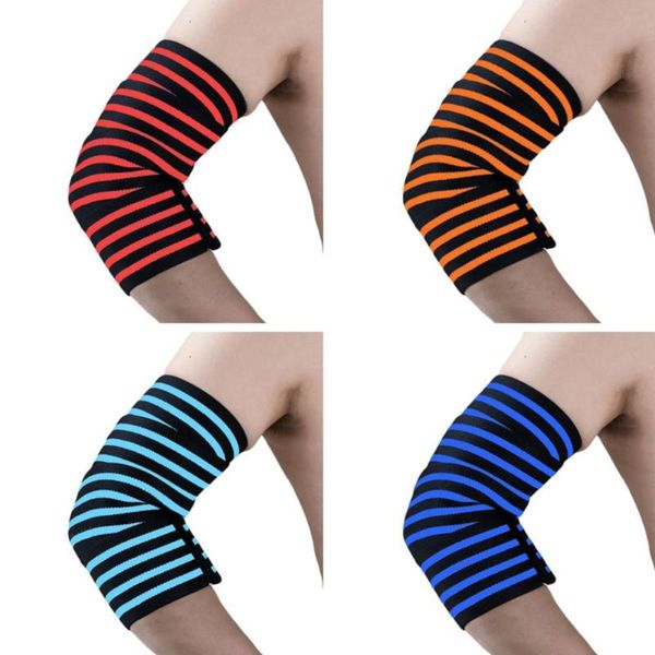 

elbow & knee pads adjustable bandage wrist wraps elastic straps brace support protector for gym fitness workout safety belt, Black;gray
