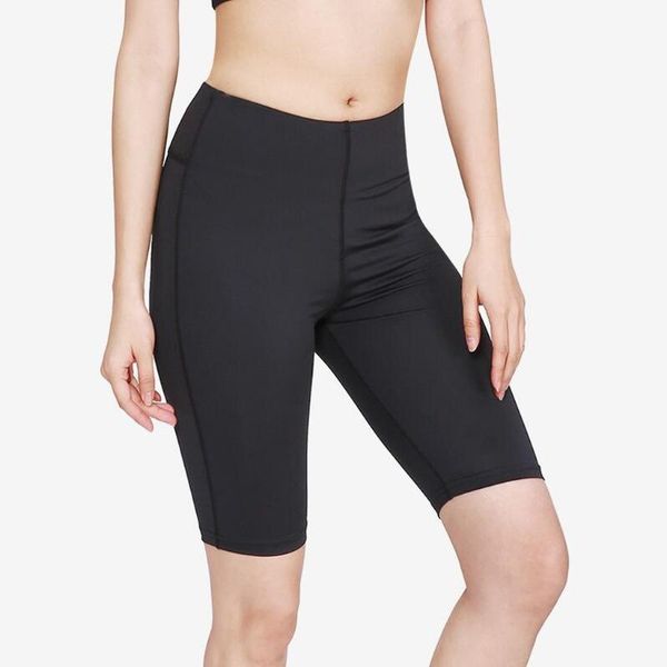 

yoga outfits sagace pants women high waist tight sports elastic solid color fitness knee length pant bodybuilding, White;red