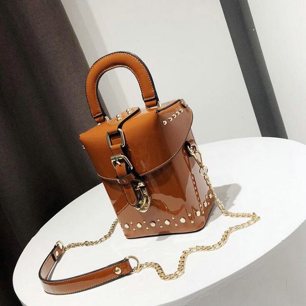 

women handle messenger bags females leather pearl handbags ladies chain mobile phone flap bag fashion shoulder bag bga-92