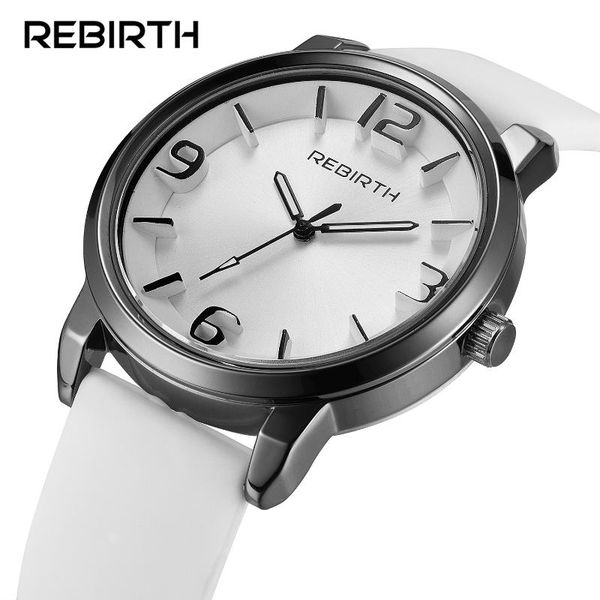 

2020 rebirth new fashion brand men women luxury male clock designer stylish casual business silicone sport wrist quartz watch, Slivery;brown