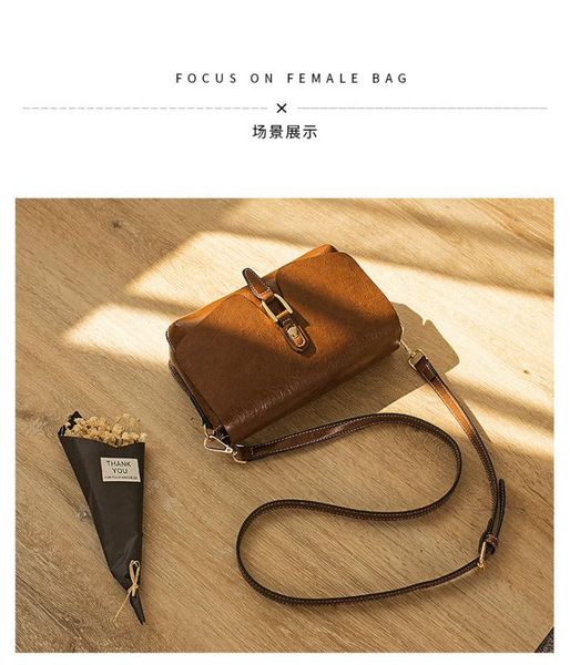 

2020 new women's bag women's leather bag fashion shoulder cross